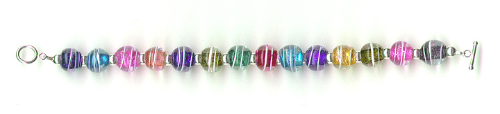 42 Round candy Beads and 5mm Silver - Straight b.JPG (34925 bytes)