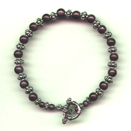 Smokey Magic Beads and Antique Sterling.JPG (46659 bytes)